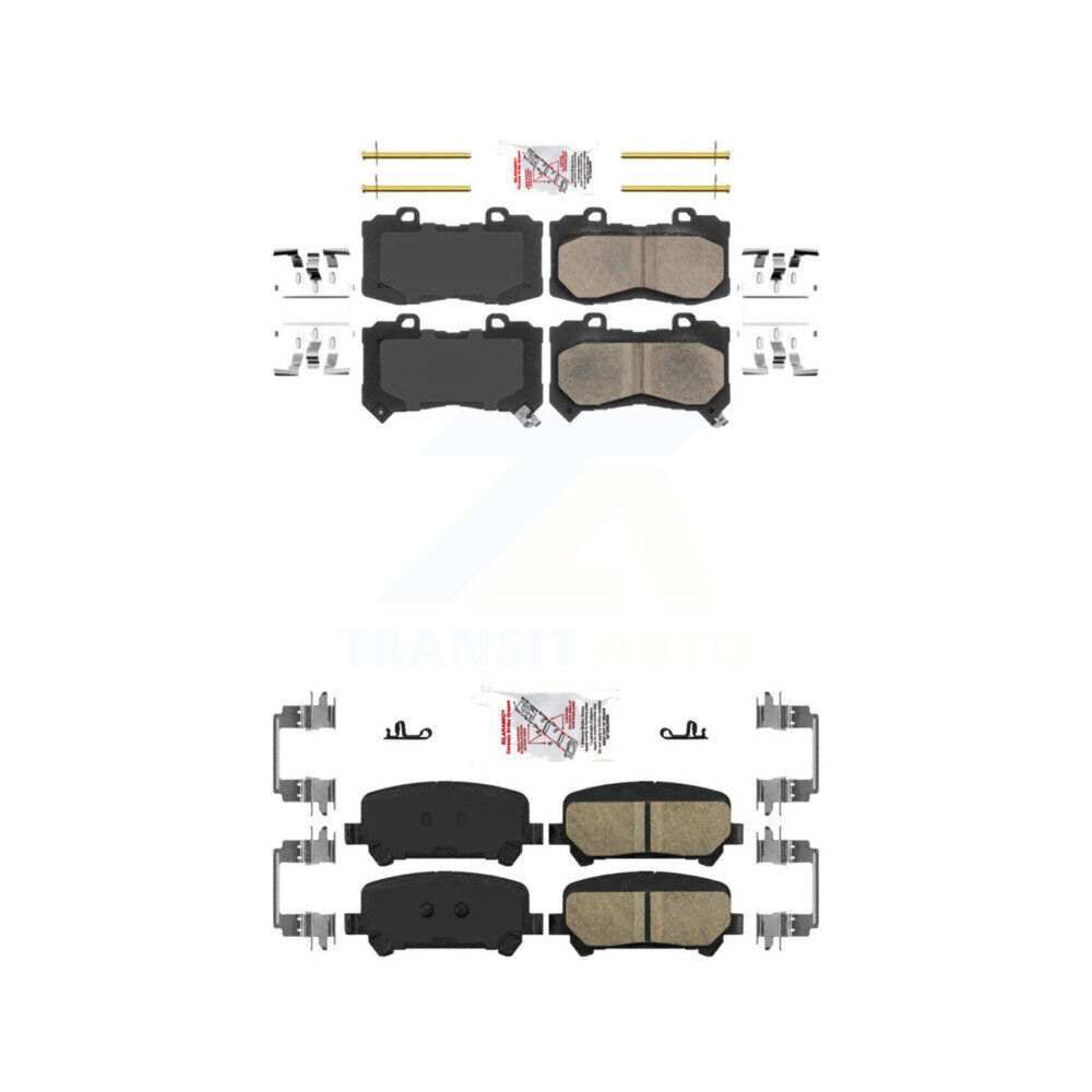 Front Rear Ceramic Disc Brake Pads Kit For 2015-2020 Chevrolet Colorado GMC Canyon KNF-100046