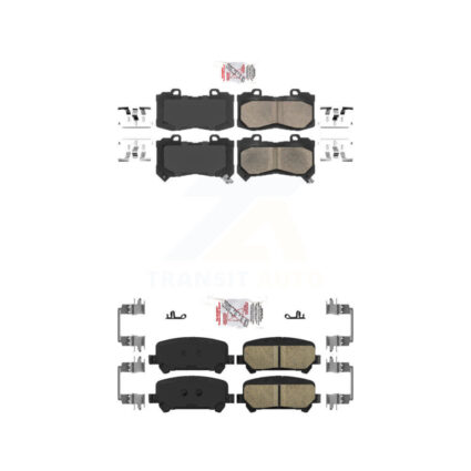 Front Rear Ceramic Disc Brake Pads Kit For 2015-2020 Chevrolet Colorado GMC Canyon KNF-100048