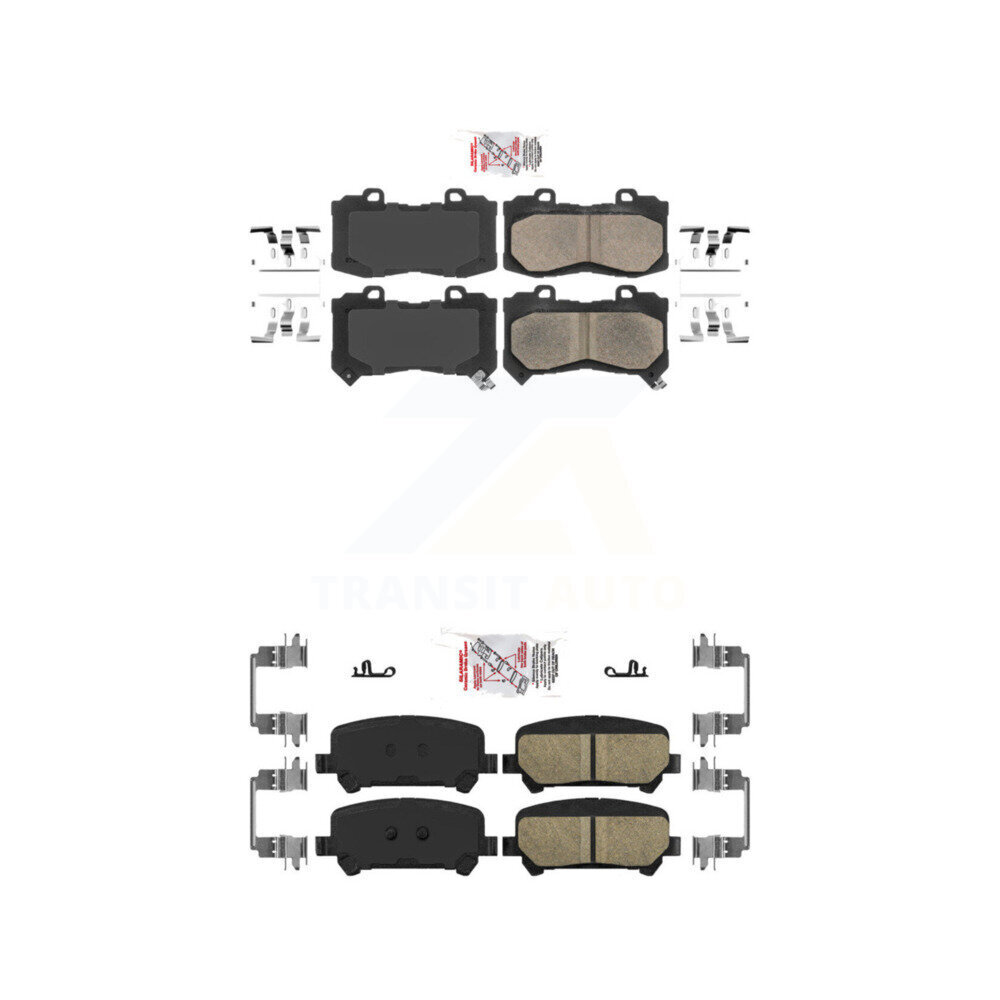 Front Rear Ceramic Disc Brake Pads Kit For 2015-2020 Chevrolet Colorado GMC Canyon KNF-100048
