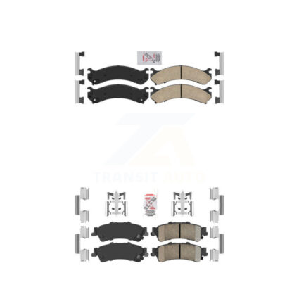 Front Rear Ceramic Disc Brake Pads Kit For Cadillac DTS DeVille GMC Sierra 3500 KNF-100054