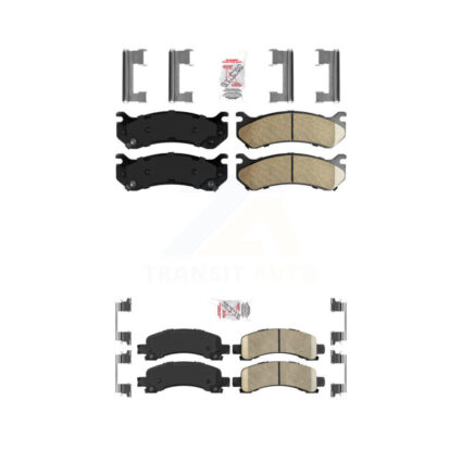 Front Rear Ceramic Disc Brake Pads Kit For Chevrolet Avalanche 1500 GMC Yukon Express XL KNF-100068