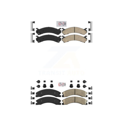 Front Rear Ceramic Disc Brake Pads Kit For GMC Savana 3500 Chevrolet Express 4500 KNF-100077