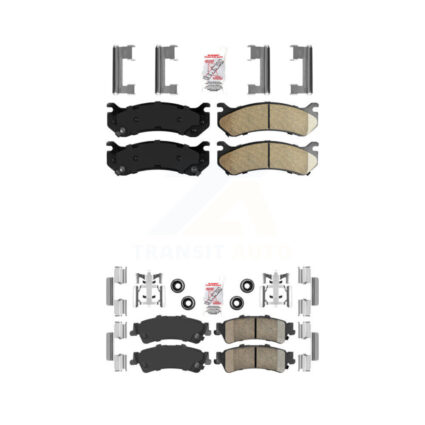 Front Rear Ceramic Disc Brake Pads Kit For Chevrolet GMC Silverado 1500 Sierra Classic XL KNF-100082