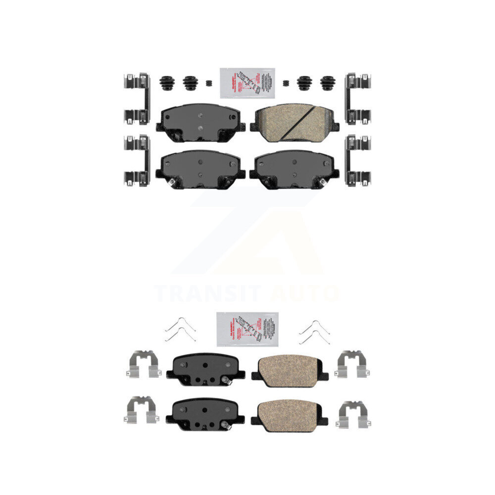 Front Rear Ceramic Disc Brake Pads Kit For 2019-2020 Hyundai Santa Fe KNF-100097