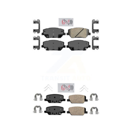 Front Rear Ceramic Disc Brake Pads Kit For 2019-2020 Hyundai Santa Fe KNF-100099