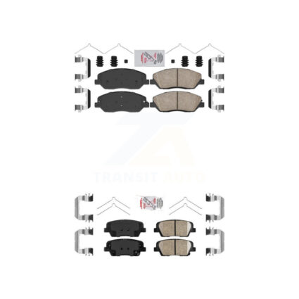 Front Rear Ceramic Disc Brake Pads Kit For Hyundai Santa Fe XL KNF-100100