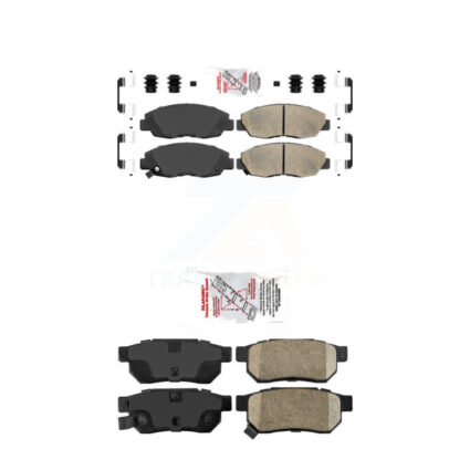 Front Rear Ceramic Disc Brake Pads Kit For Honda Civic Acura EL KNF-100105