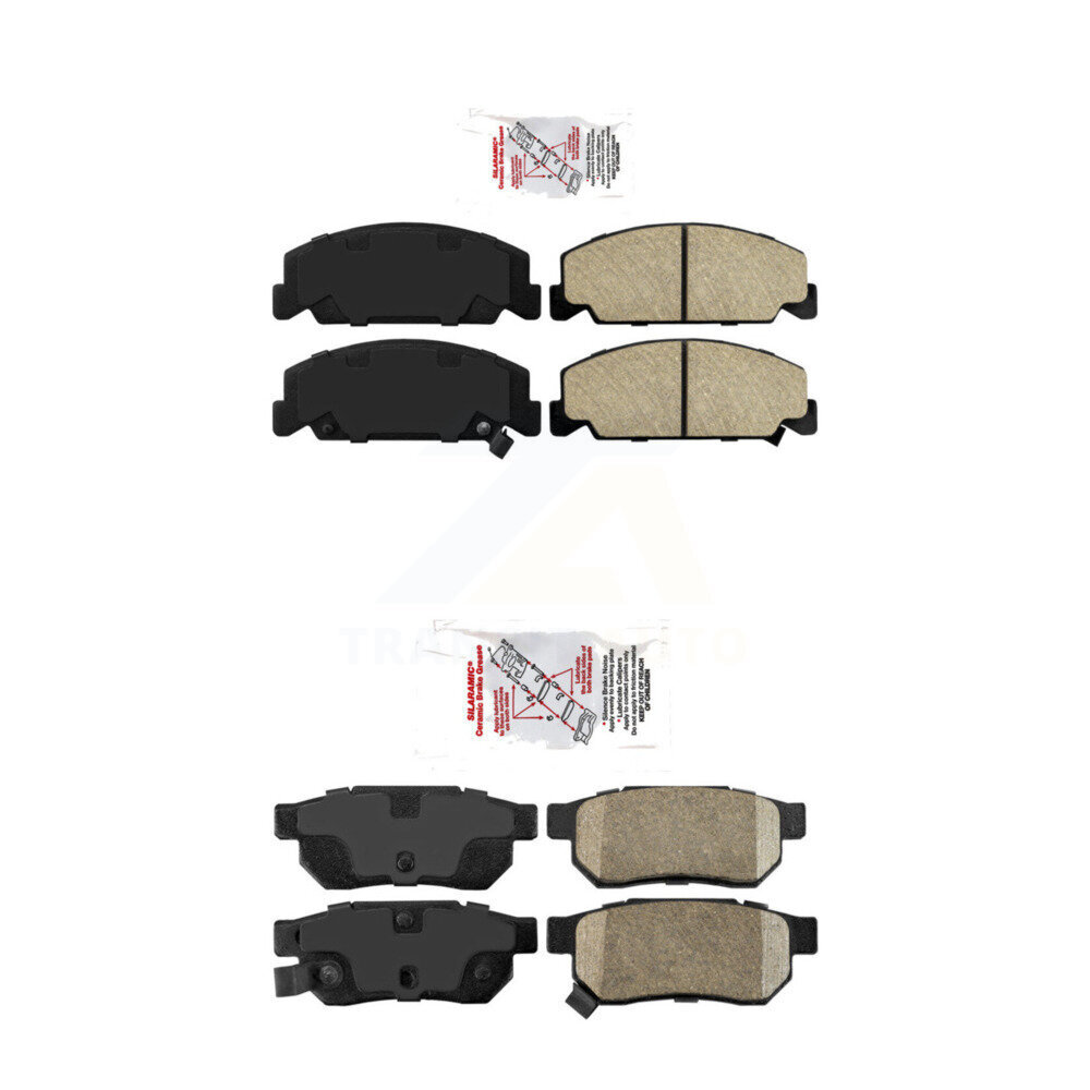 Front Rear Ceramic Disc Brake Pads Kit For Honda Civic del Sol KNF-100106