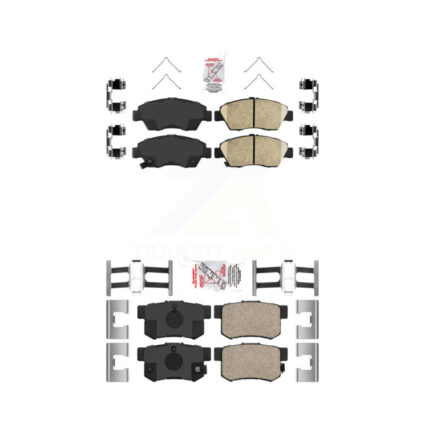 Front Rear Ceramic Disc Brake Pads Kit For Honda Civic KNF-100113