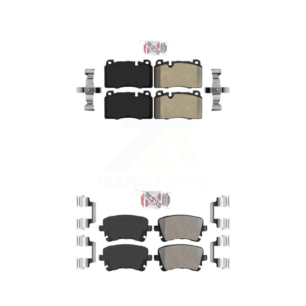 Front Rear Semi-Metallic Disc Brake Pads Kit For 2016 Audi Q5 FLEX engine KNF-100141