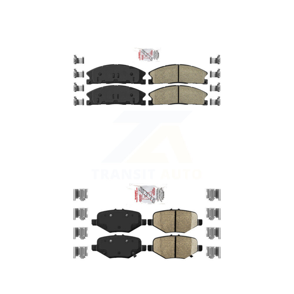 Front Rear Ceramic Disc Brake Pads Kit For Ford Explorer Flex Taurus Police Interceptor KNF-100148