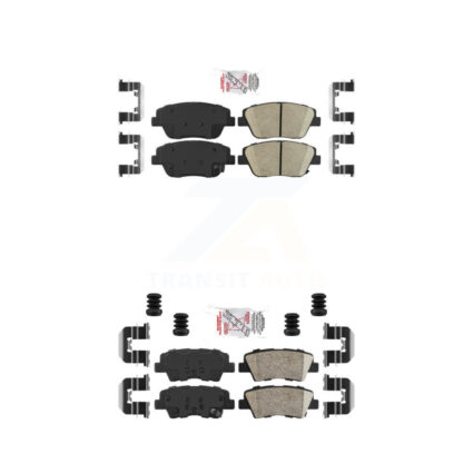 Front Rear Ceramic Disc Brake Pads Kit For Hyundai Sonata Kia Optima KNF-100167