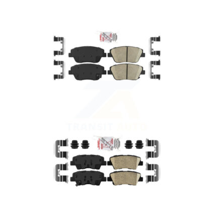 Front Rear Ceramic Disc Brake Pads Kit For Kia Optima With Electric Parking KNF-100168
