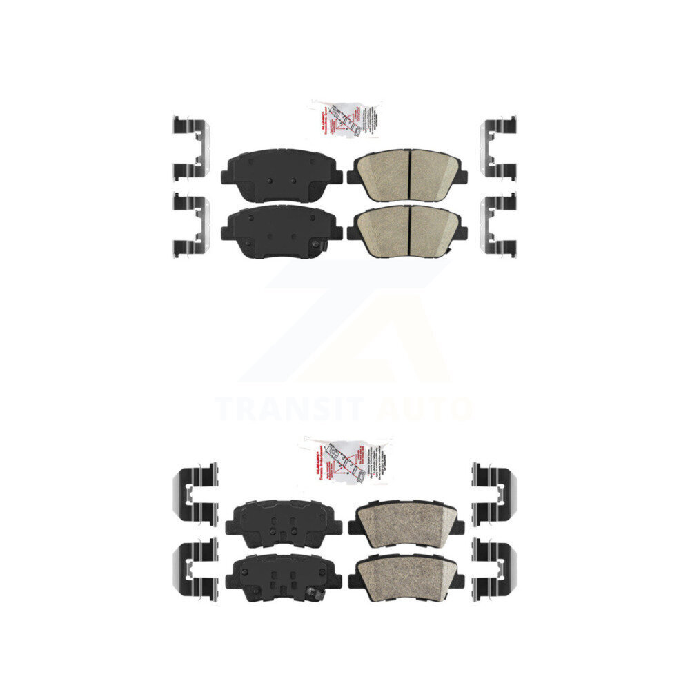 Front Rear Ceramic Disc Brake Pads Kit For Hyundai Sonata Kia Optima KNF-100170