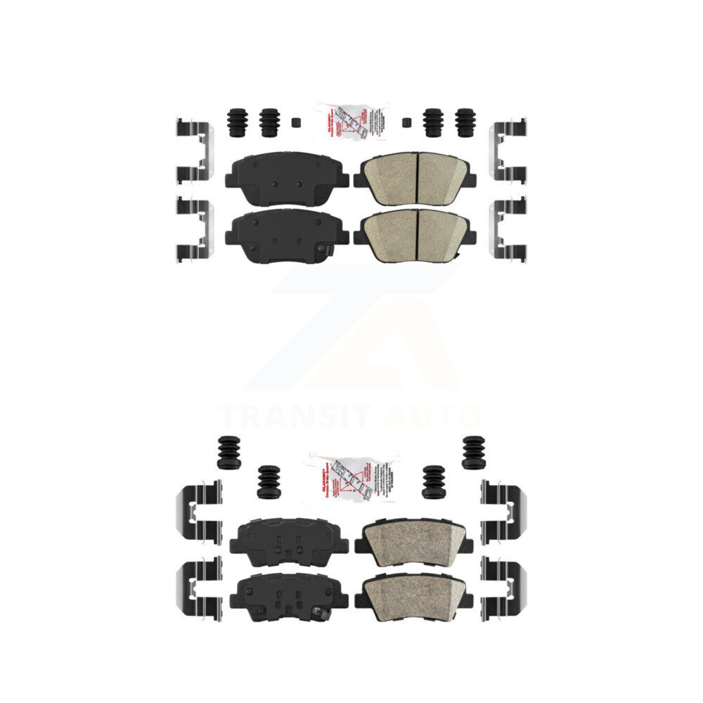 Front Rear Ceramic Disc Brake Pads Kit For Hyundai Sonata Kia Optima KNF-100172