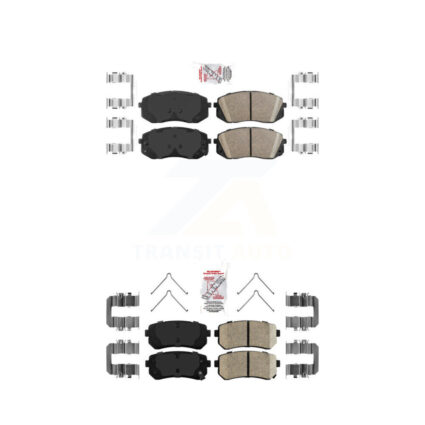 Front Rear Ceramic Disc Brake Pads Kit For Kia Optima Hyundai Sonata KNF-100178