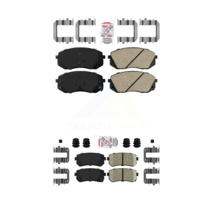 Front Rear Ceramic Disc Brake Pads Kit For Hyundai Tucson Kia Sportage Cadenza KNF-100183