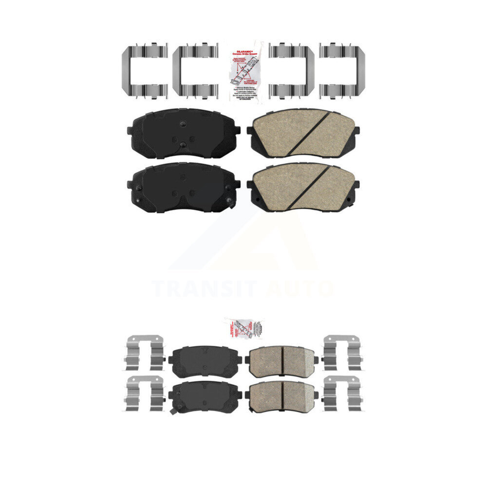 Front Rear Ceramic Disc Brake Pads Kit For Hyundai Tucson Kia Sportage Cadenza KNF-100184