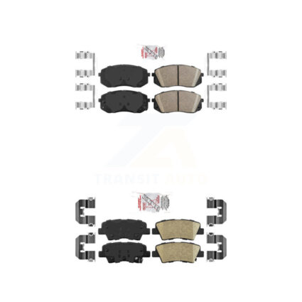 Front Rear Ceramic Disc Brake Pads Kit For Hyundai Kona Electric Kia Sonata Optima Niro KNF-100195