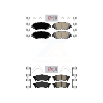 Front Rear Ceramic Disc Brake Pads Kit For Toyota RAV4 Camry C-HR Corolla Cross Lexus KNF-100199