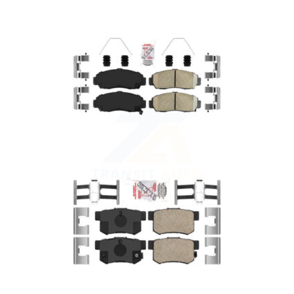 Front Rear Ceramic Disc Brake Pads Kit For Honda Accord Acura TL TSX CL RL KNF-100211
