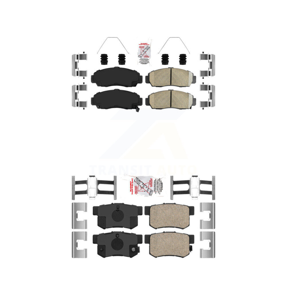 Front Rear Ceramic Disc Brake Pads Kit For Honda Accord Acura TL TSX CL RL KNF-100211