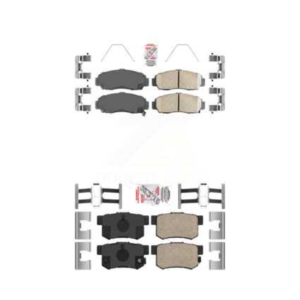 Front Rear Ceramic Disc Brake Pads Kit For Honda Accord Acura TL TSX CL RL KNF-100212
