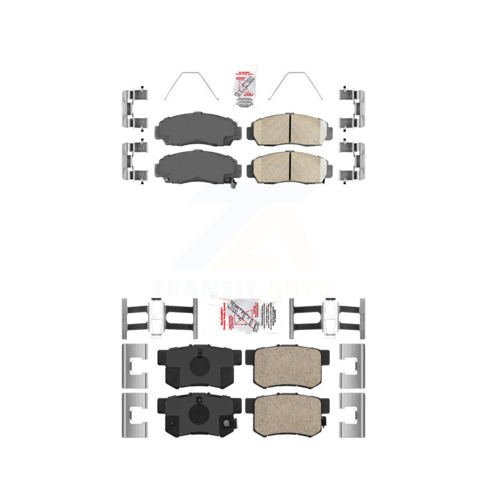 Front Rear Ceramic Disc Brake Pads Kit For Honda Accord Acura TL TSX CL RL KNF-100212