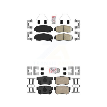 Front Rear Ceramic Disc Brake Pads Kit For Honda Accord Acura TL TSX CL RL KNF-100214