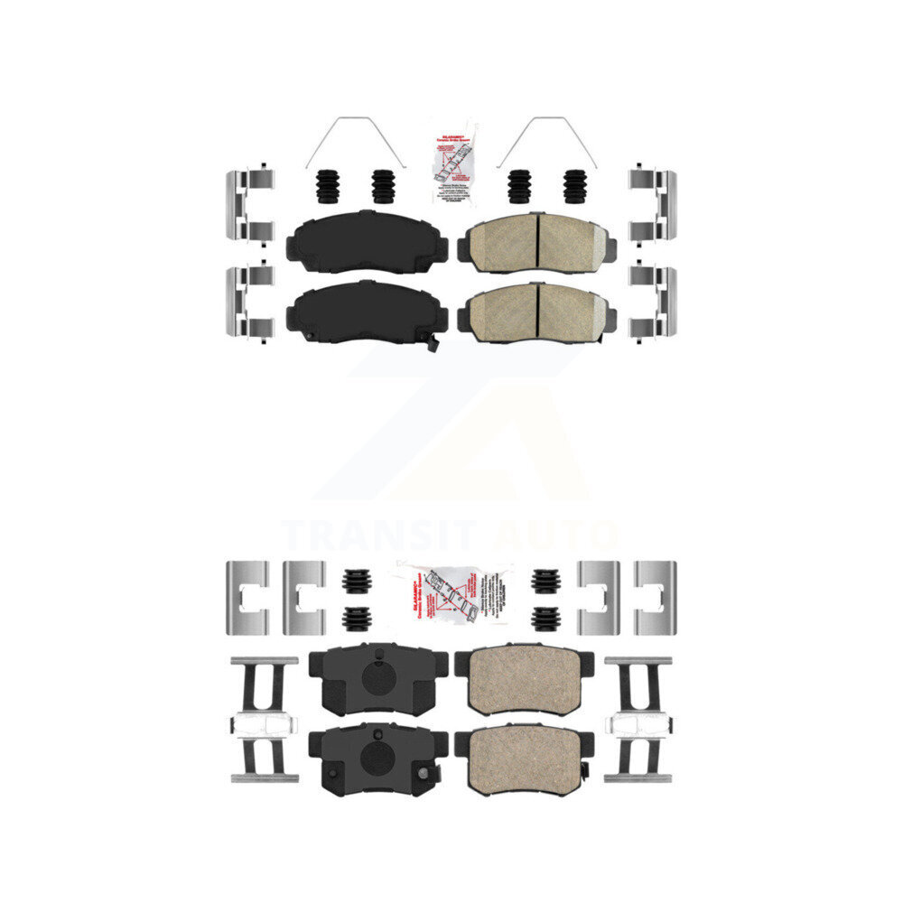 Front Rear Ceramic Disc Brake Pads Kit For Honda Accord Acura TL TSX CL RL KNF-100214