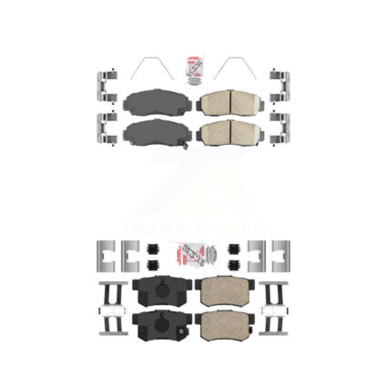 Front Rear Ceramic Disc Brake Pads Kit For Honda Accord Acura TL TSX CL RL KNF-100215