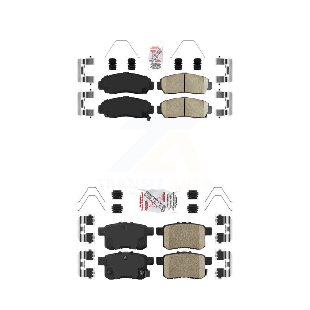 Front Rear Ceramic Disc Brake Pads Kit For Honda Accord Acura TSX KNF-100216