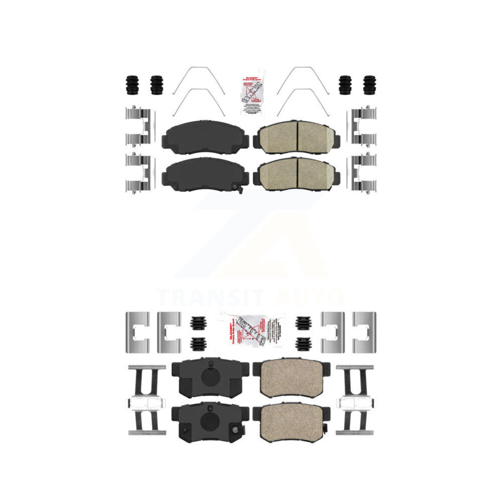 Front Rear Ceramic Disc Brake Pads Kit For Honda Accord Acura CSX KNF-100222