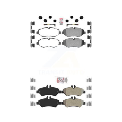 Front Rear Semi-Metallic Disc Brake Pads Kit For Sprinter 2500 Mercedes-Benz Dodge KNF-100248