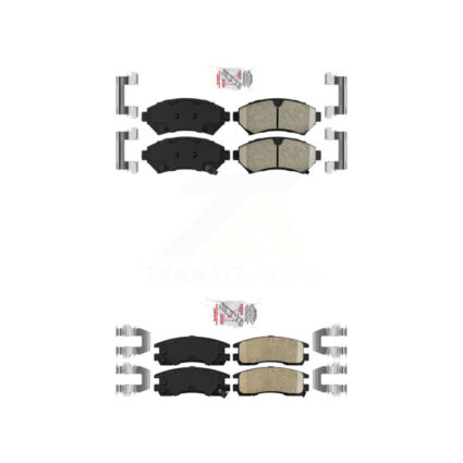 Front Rear Ceramic Disc Brake Pads Kit For Chevrolet Buick Impala Pontiac Century Venture KNF-100251