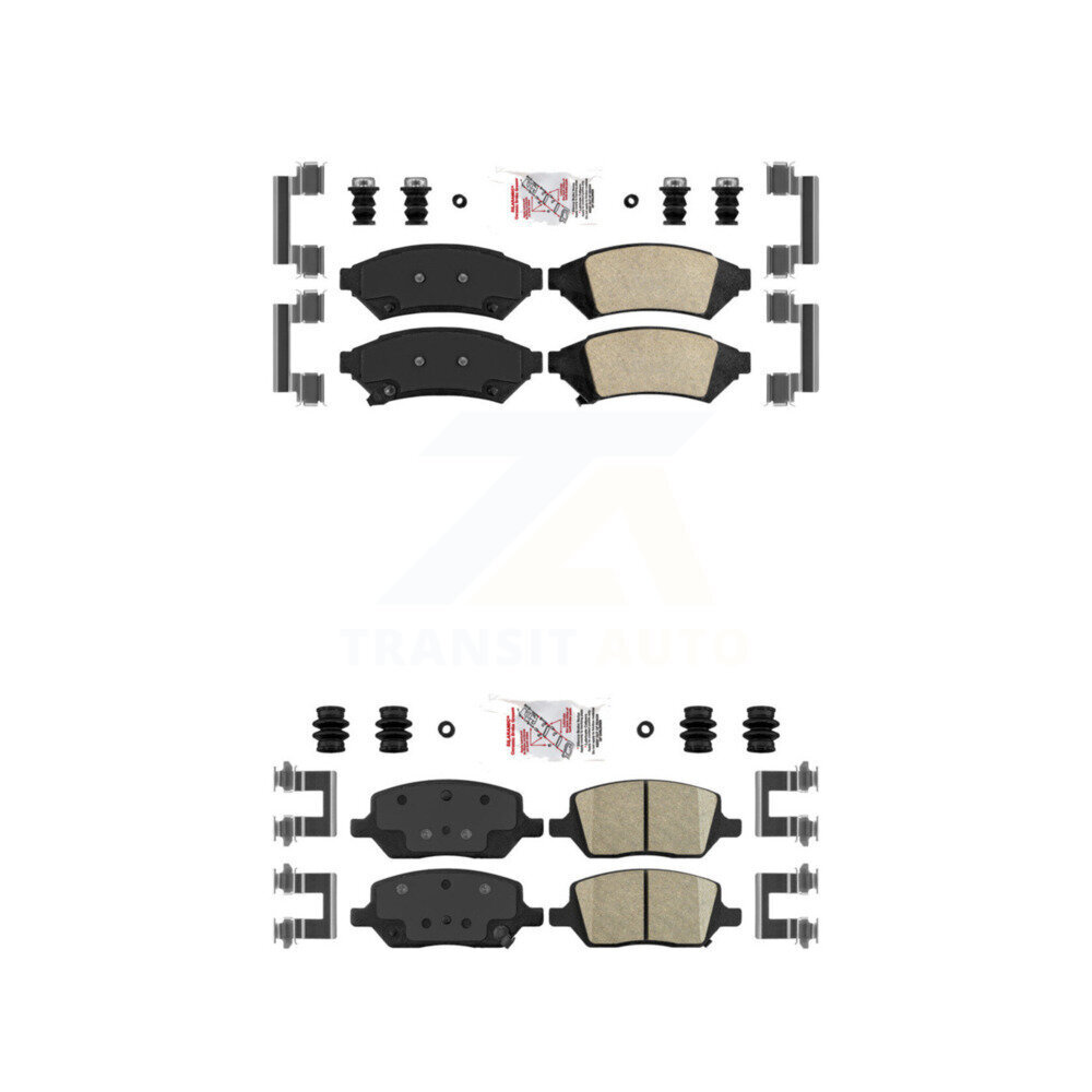 Front Rear Ceramic Disc Brake Pads Kit For Pontiac Montana Chevrolet Uplander Buick Relay KNF-100255