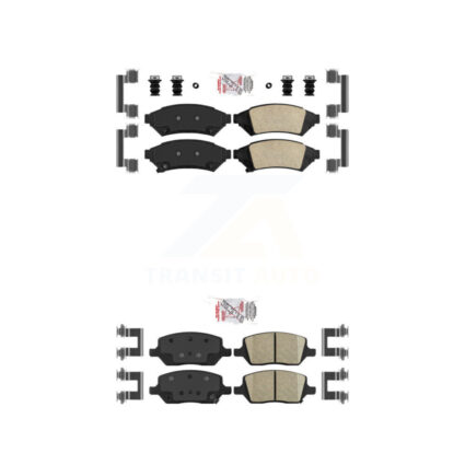 Front Rear Ceramic Disc Brake Pads Kit For Pontiac Montana Chevrolet Uplander Buick Relay KNF-100256