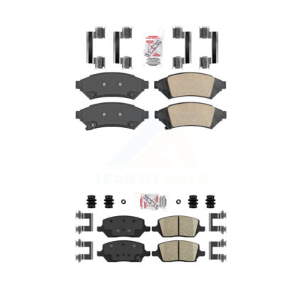 Front Rear Ceramic Disc Brake Pads Kit For Pontiac Montana Chevrolet Uplander Buick Relay KNF-100257