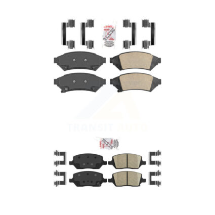 Front Rear Ceramic Disc Brake Pads Kit For Pontiac Montana Chevrolet Uplander Buick Relay KNF-100258