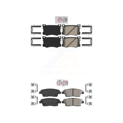 Front Rear Ceramic Disc Brake Pads Kit For Hyundai Genesis G80 Kia K900 KNF-100259