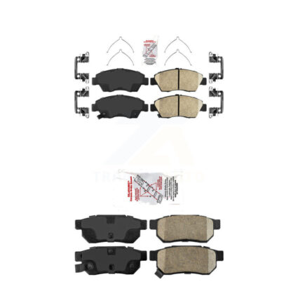 Front Rear Ceramic Disc Brake Pads Kit For Honda Civic del Sol KNF-100263