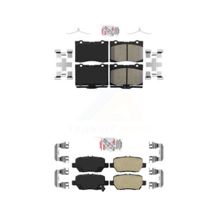 Front Rear Ceramic Disc Brake Pads Kit For 2005-2012 Acura RL KNF-100264