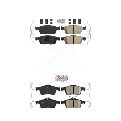 Front Rear Ceramic Disc Brake Pads Kit For Ford Escape Transit Connect KNF-100277