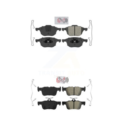 Front Rear Semi-Metallic Disc Brake Pads Kit For Ford Escape KNF-100280
