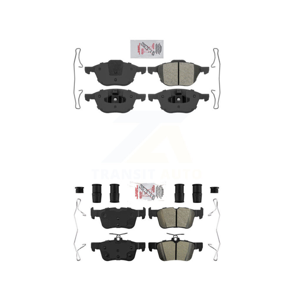 Front Rear Semi-Metallic Disc Brake Pads Kit For Ford Escape KNF-100281
