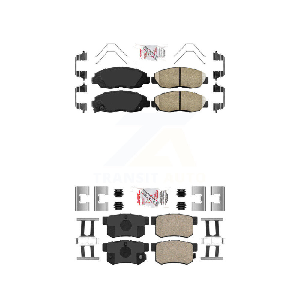 Front Rear Ceramic Disc Brake Pads Kit For Honda Civic KNF-100298