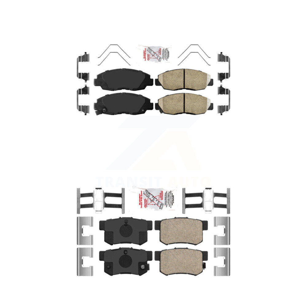 Front Rear Ceramic Disc Brake Pads Kit For Honda Civic KNF-100299