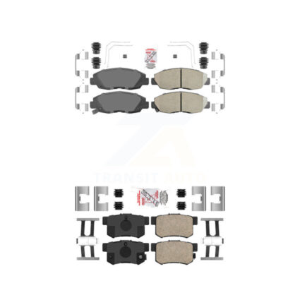 Front Rear Ceramic Disc Brake Pads Kit For Honda Civic KNF-100300