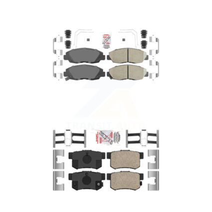 Front Rear Ceramic Disc Brake Pads Kit For Honda Civic KNF-100301