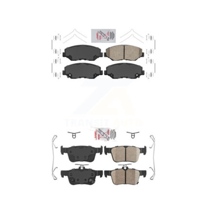 Front Rear Ceramic Disc Brake Pads Kit For Honda Civic KNF-100303